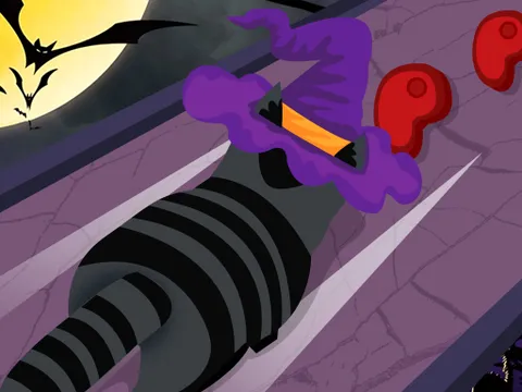 Play Halloween Run Cat Evolution - Free Online Halloween